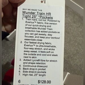 lululemon athletica Wunder Train HR Tight 25" with Pockets